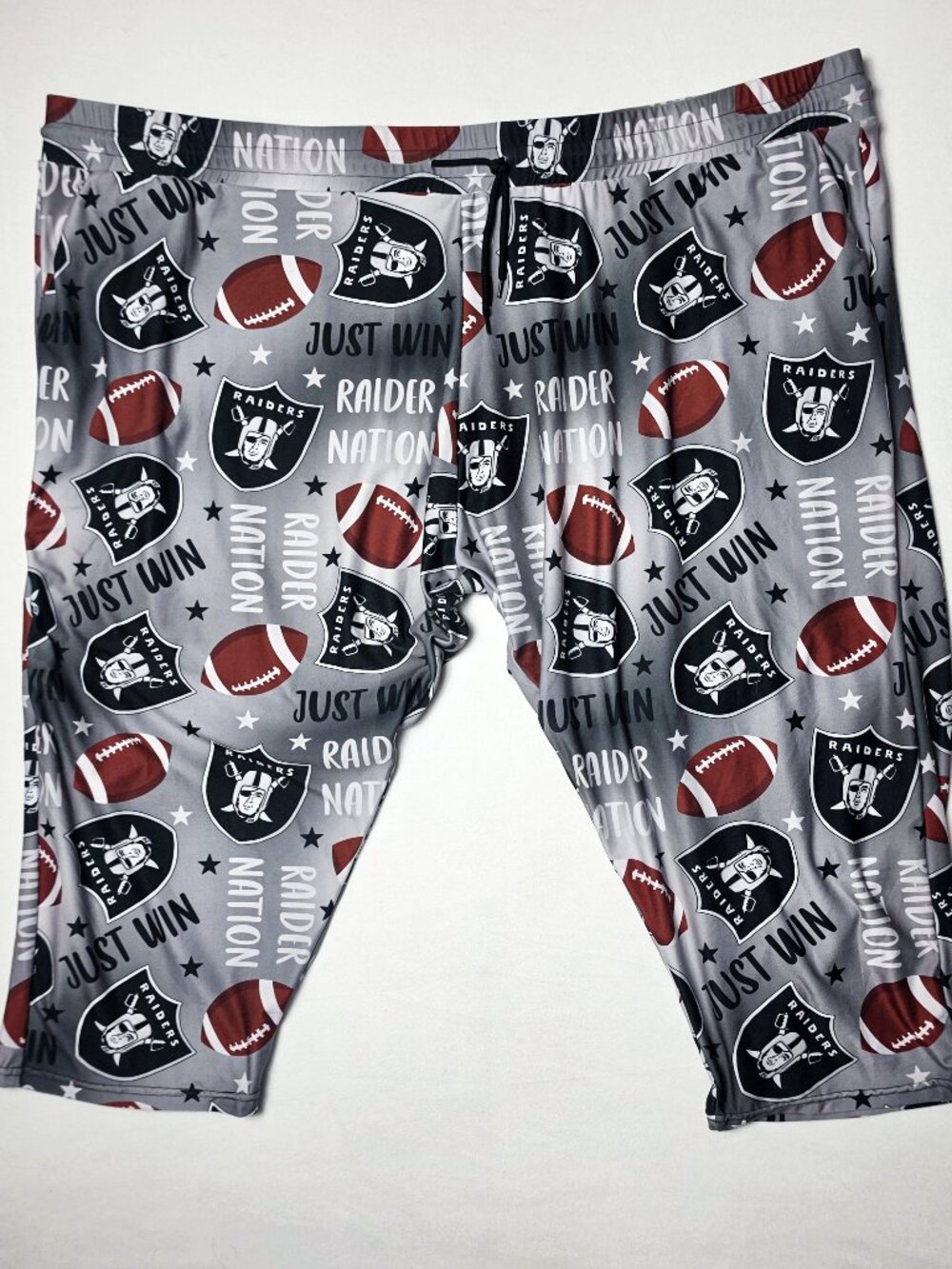 4X las Vegas Raiders NFL Pajama pants lounge sleepwear allover print shield logo
